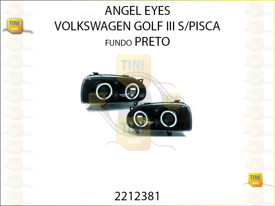 ANGEL EYES VW GOLF III FD PRETO S/ PISCA