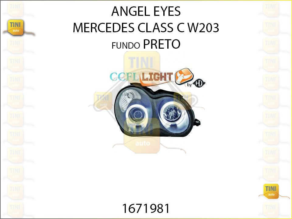 ANGEL EYES MERCEDES CLASS C W203 FD PRETO