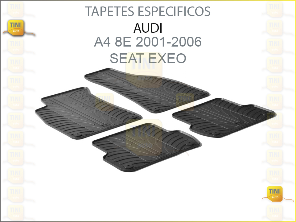 TAPETES PERSO. BORRACHA AUDI A4 2001>2006