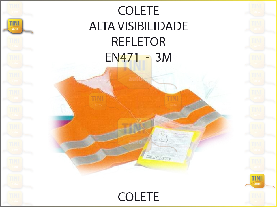 COLETE ALTA VISIB/REFLECTO.EN 471/3M