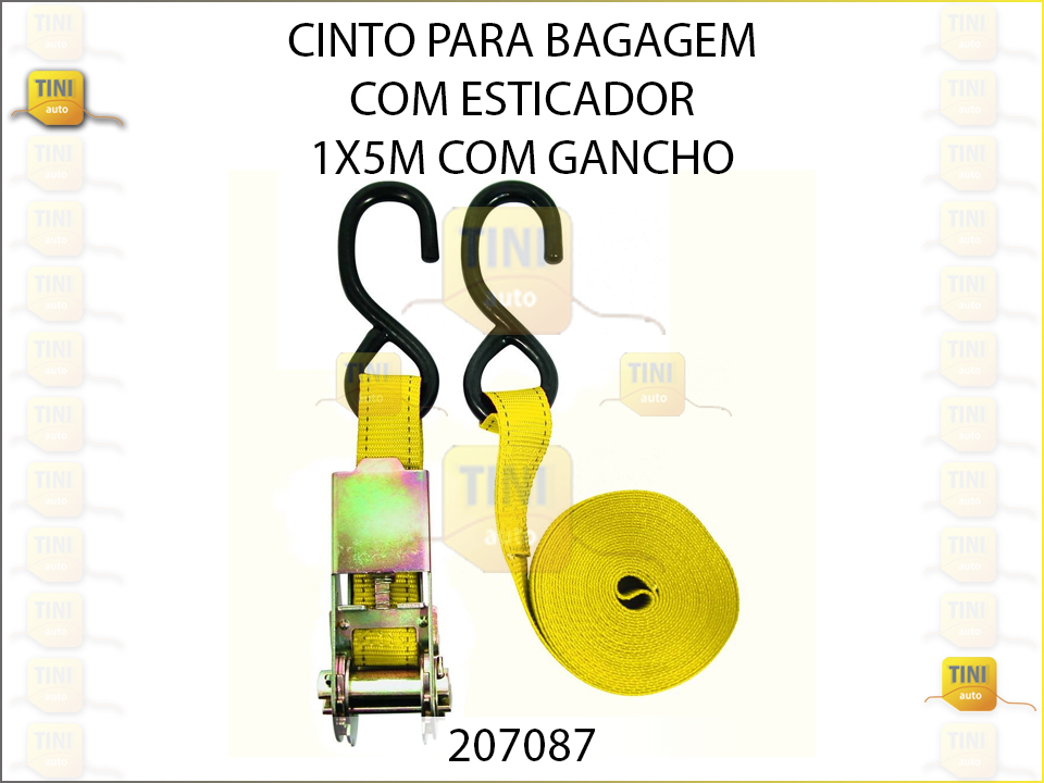 CINTO P/BAGAGEM C/ESTICADOR 1X5M C/GANCH