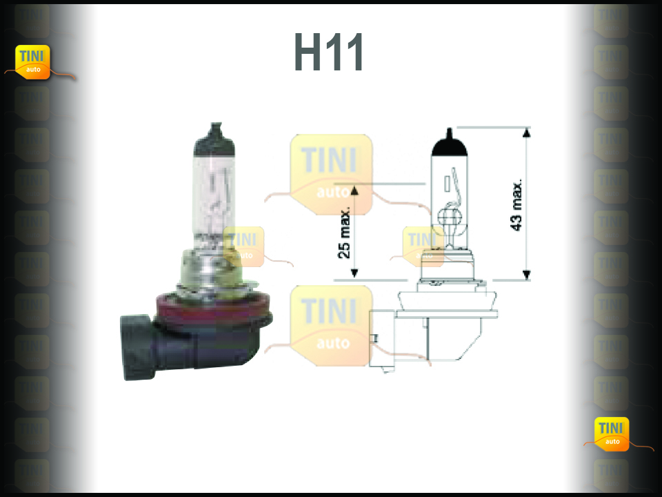 LAMPADA H11 IODO 12V 55W (AVULSO)