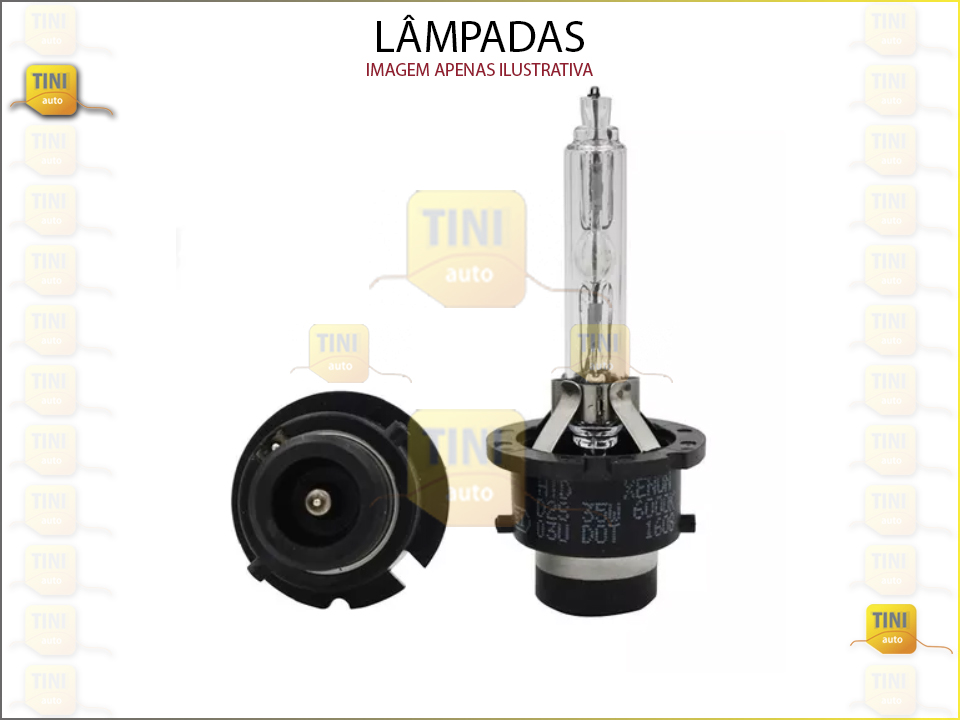 LAMPADA D2S 12V35W 6000K 1PEÇA