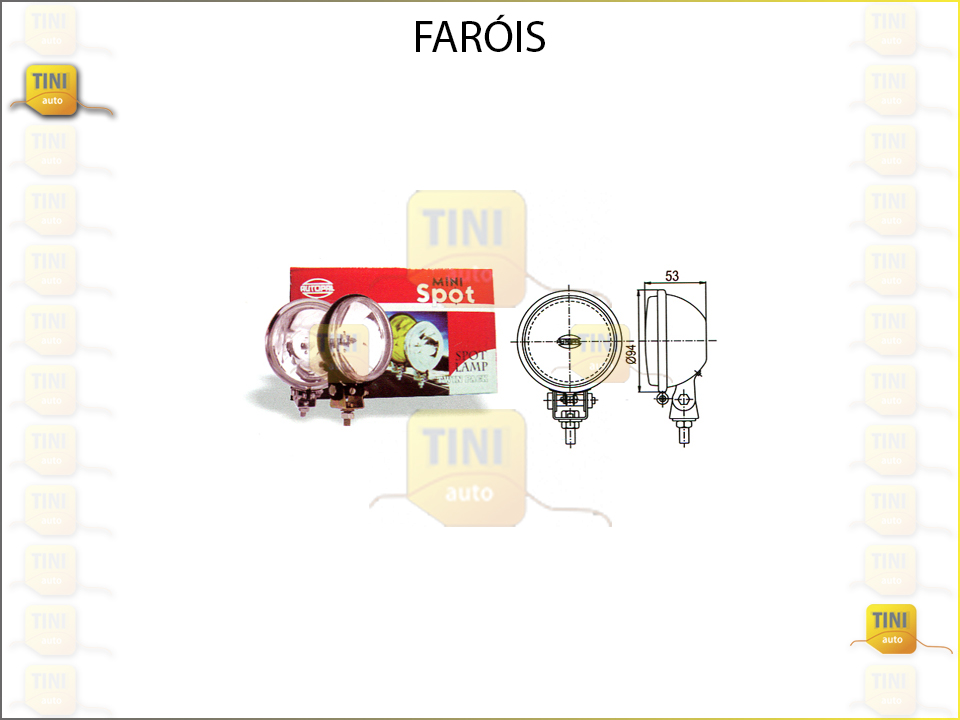 FAROL H3 RED.PRETO/AUTOPAL