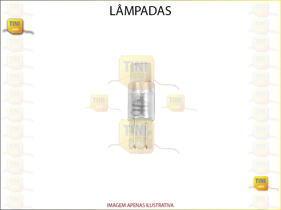 LAMPADAS LED 12V S/CASQ.BRAN.JG5 T5