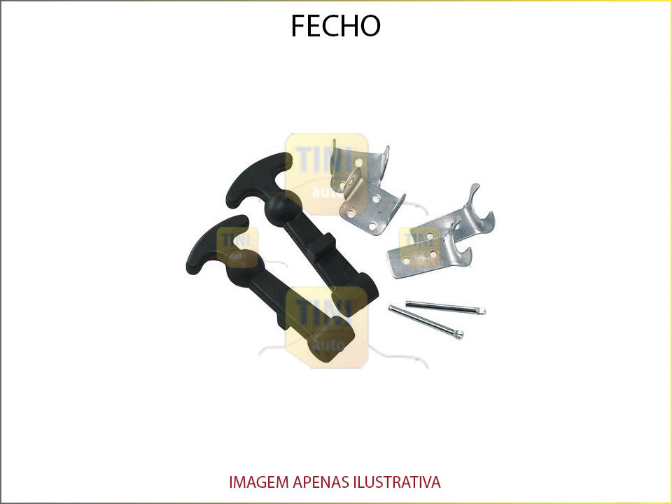 FECHOS P/CAPO BORRACHA C/FERRAGEM 12.5cm