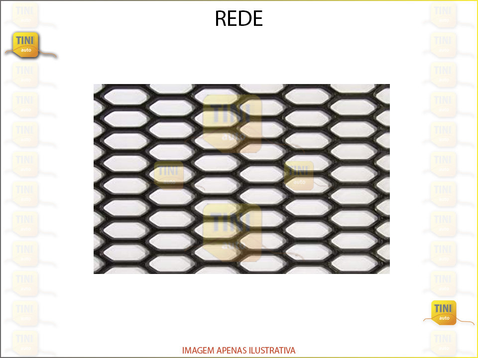 REDE/TIRA ABS PRETO 150X30 HEX ABERTA