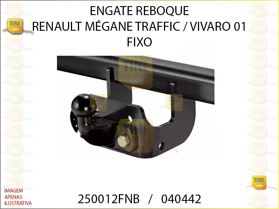 ENGATE RENAULT TRAFIC/VIVARO FIXO 01