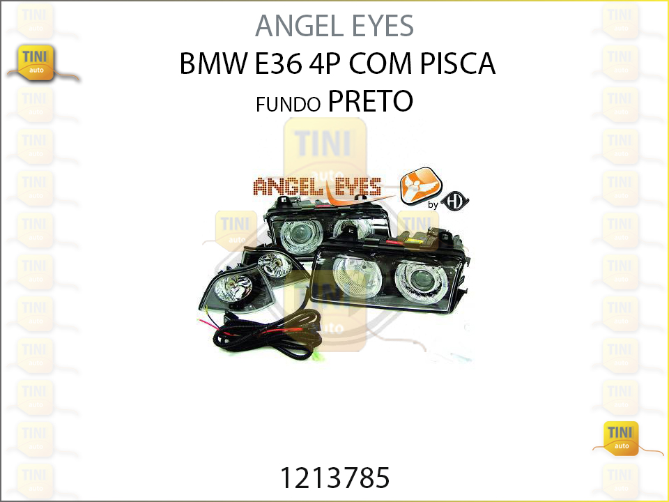 ANGEL EYES BMW E36 4P C/PISCA F/PRETO