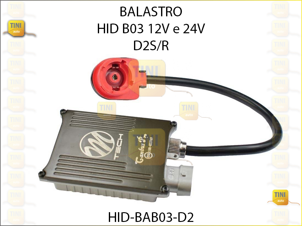 BALASTRO HID 12V E 24V B03 D2S/R