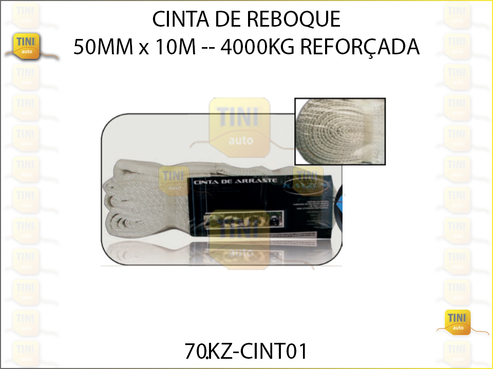 CINTA REBOQUE 50MMX10M 4000KGS REFORÇADA