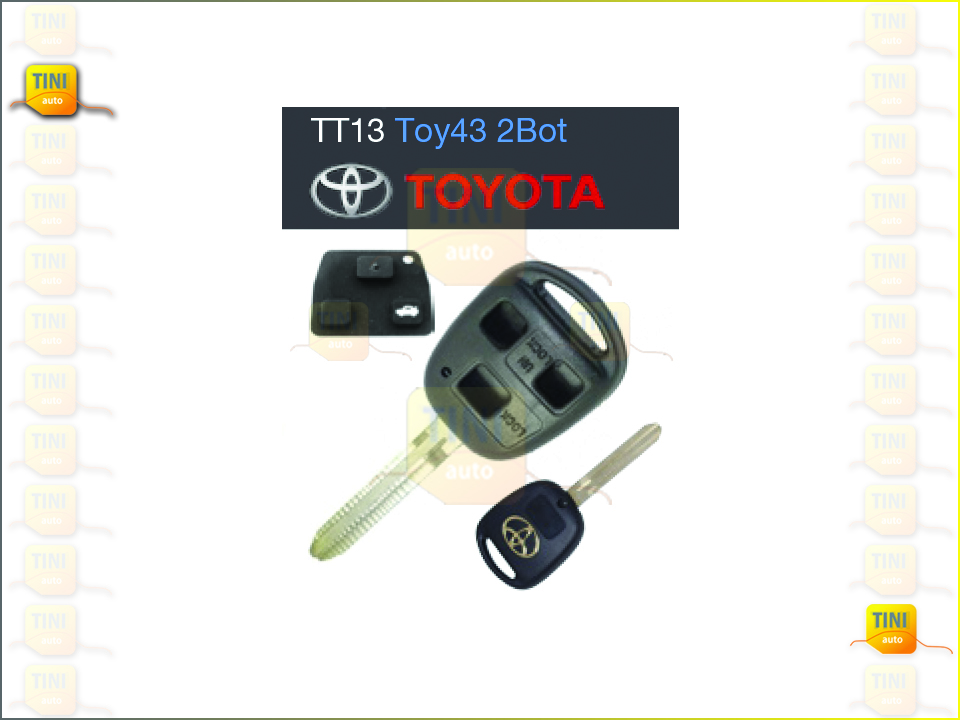 CAPA CHAVE TOYOTA 3 BOTÕES  TOY 