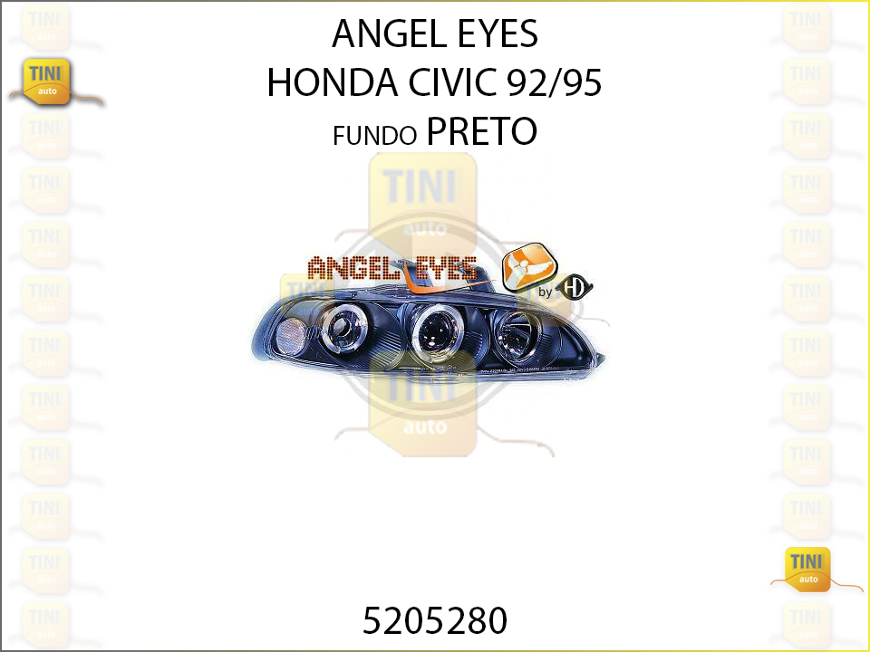 ANGEL EYES HONDA CIVIC 92/95 FD PRETO