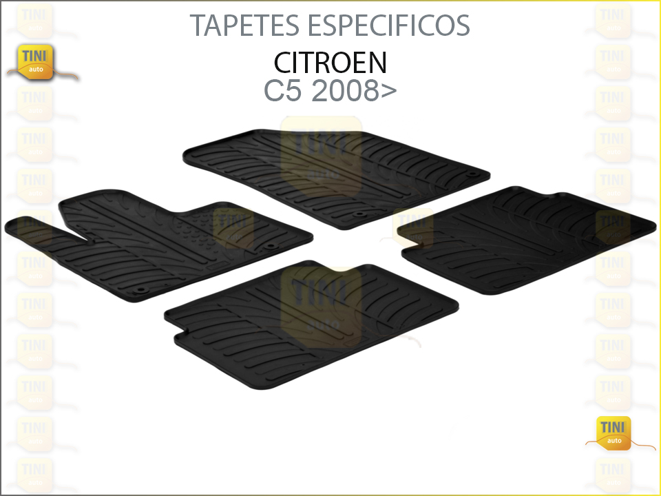 TAPETES PERSO. BORRACHA CITROEN C5 2008»