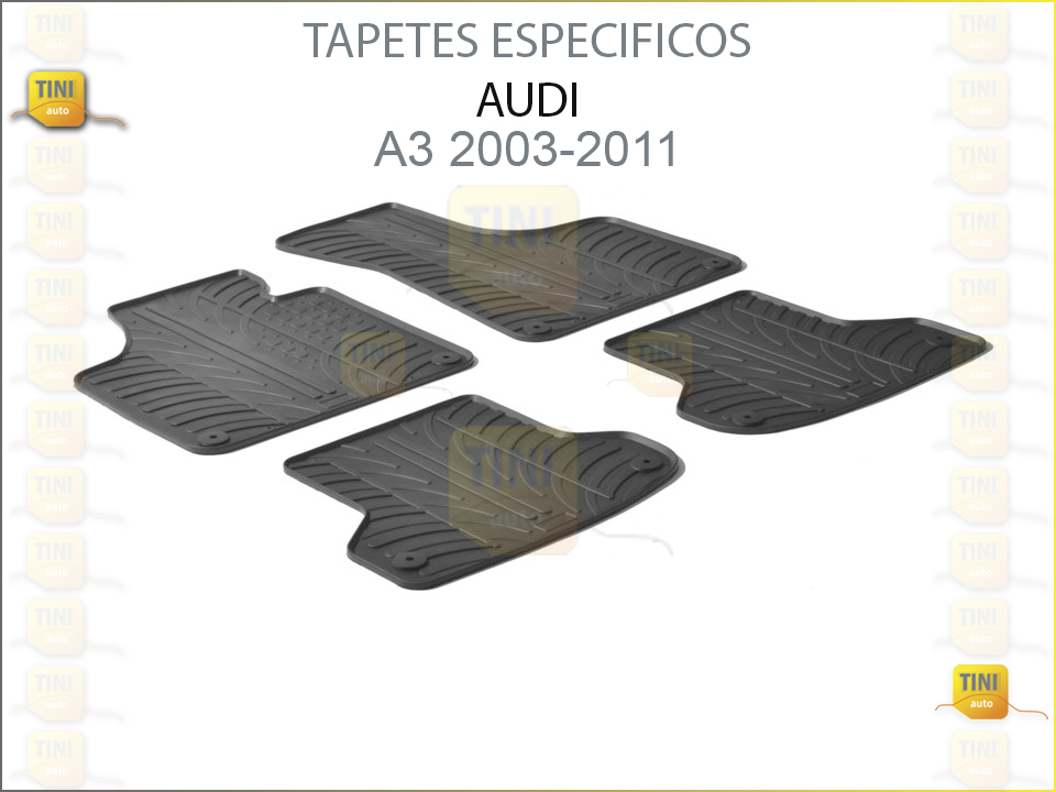 TAPETES PERSO. BORRACHA AUDI A3 2003/2011