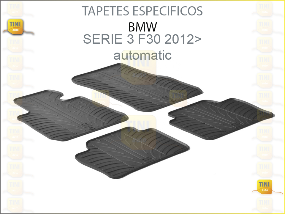 TAPETES PERSO. BORRACHA BMW SER.3 F30/F31 2012»