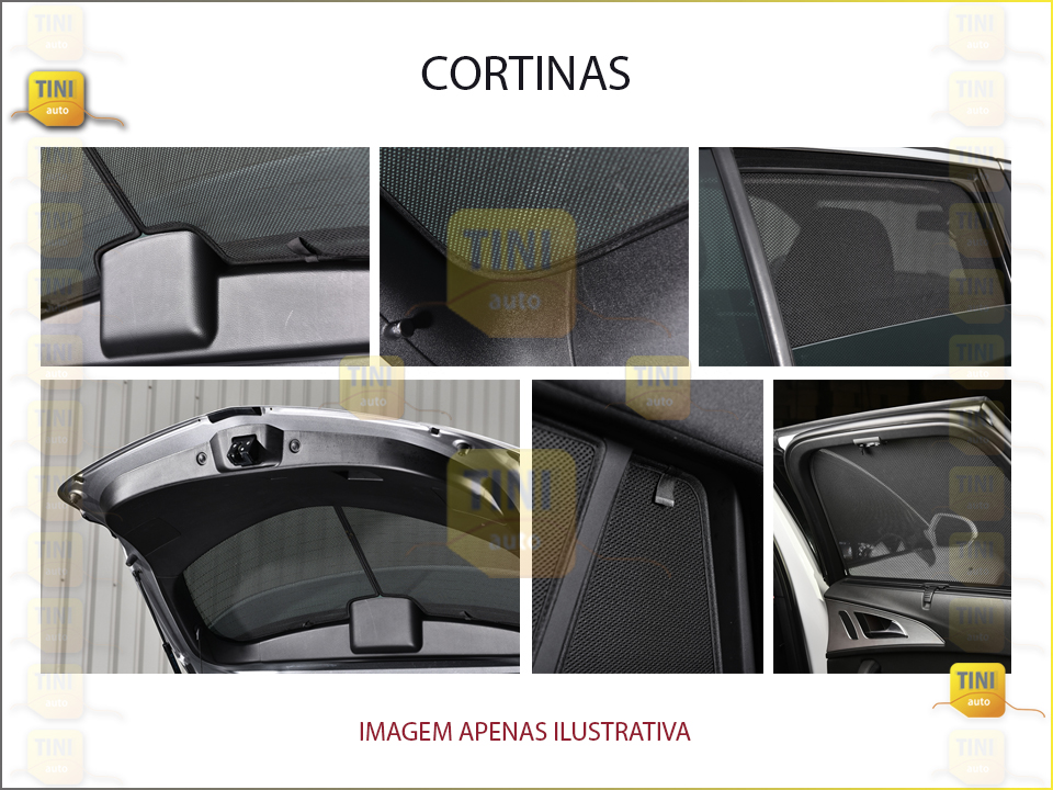 CORTINA ESPEFIFICAS MERCEDES CL.A 4 PEÇAS 