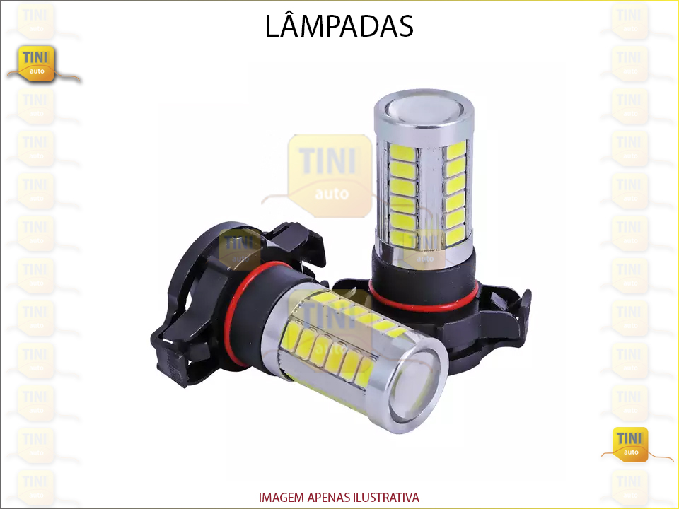 LAMPADAS 12/5 S/CAS 6 SMD LUZ BRANCA S/CAN 12V