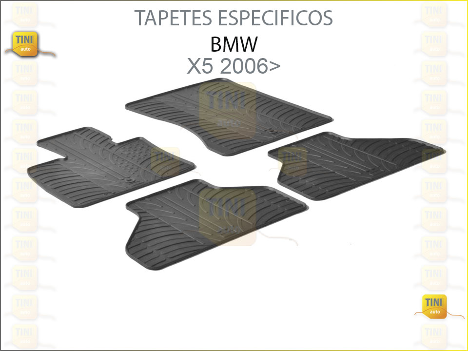 TAPETES PERSO. BORRACHA BMW X5 2006»2012