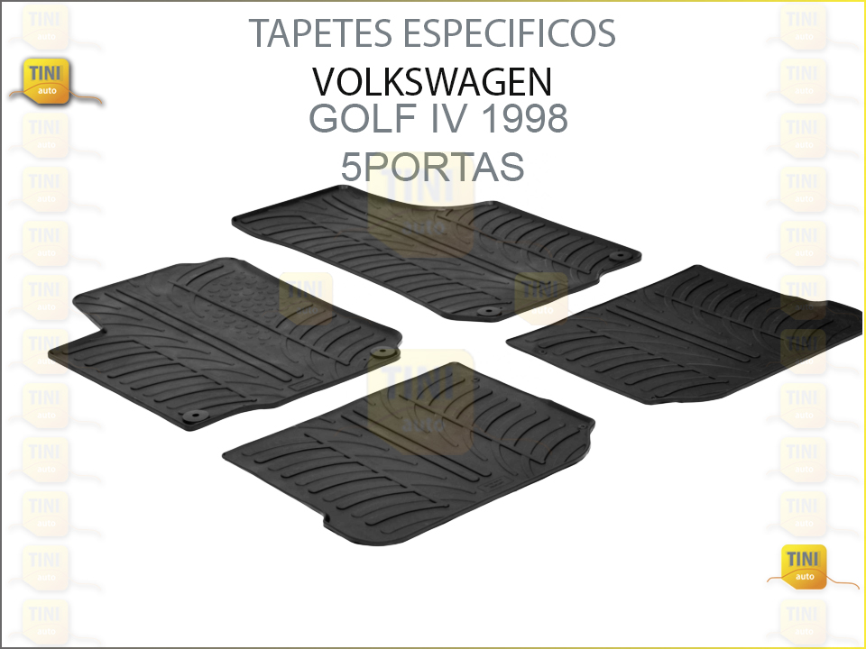 TAPETES PERSO. BORRACHA VW GOLF IV 1998»2003