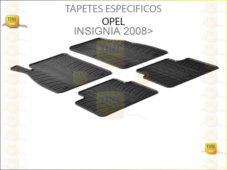 TAPETES PERSO. BORRACHA OPEL INSIGNIA 2008»2012