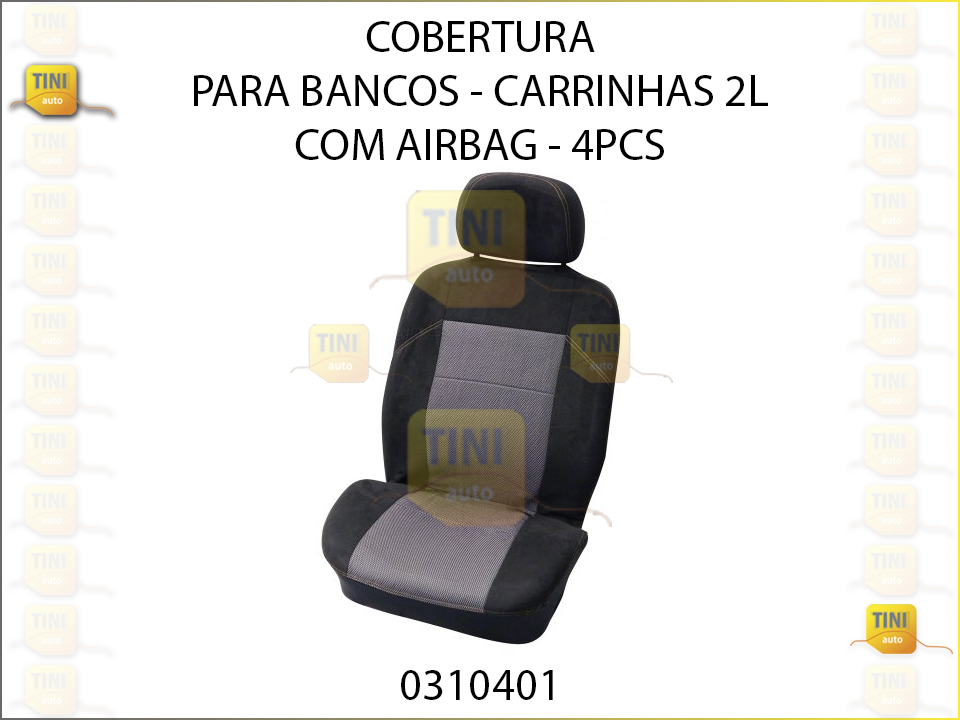 COBERTURA P/BANCOS 4PCS P/CARRINHAS 2L C/AIRBAG