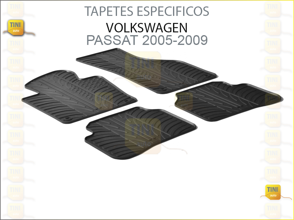 TAPETES PERSO. BORRACHA VW PASSAT 2005»2009