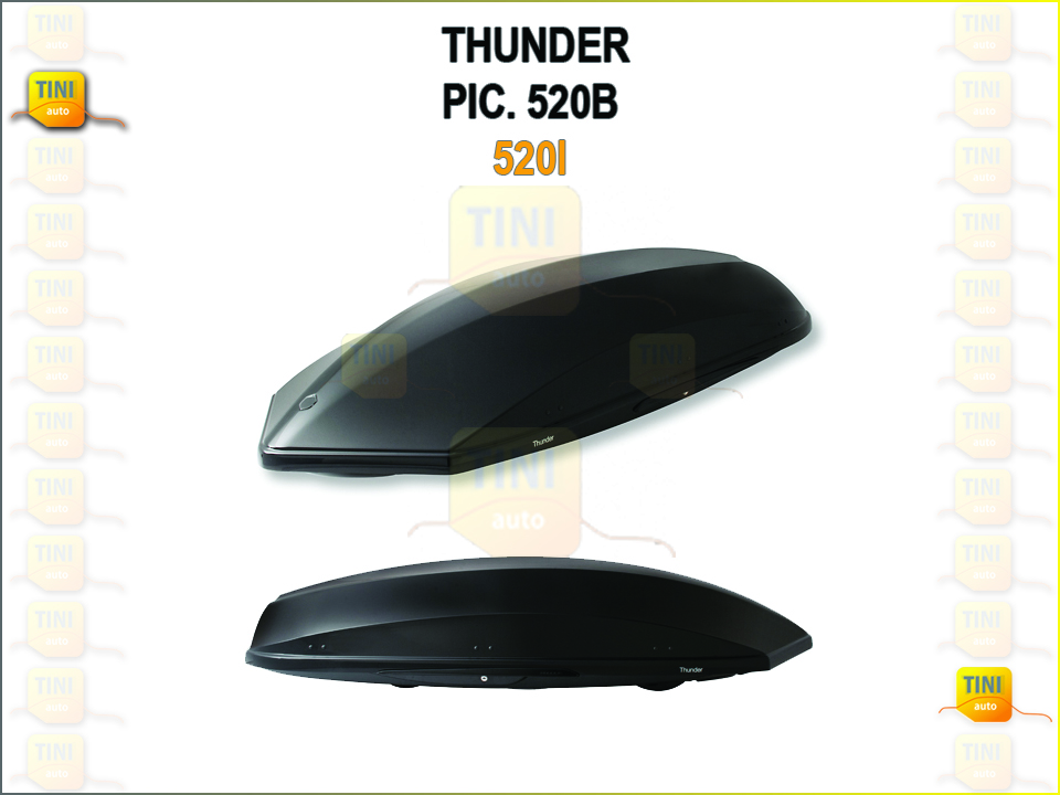 COFRE PORTA BAGAGENS THUNDER  520 LTS. PRETO