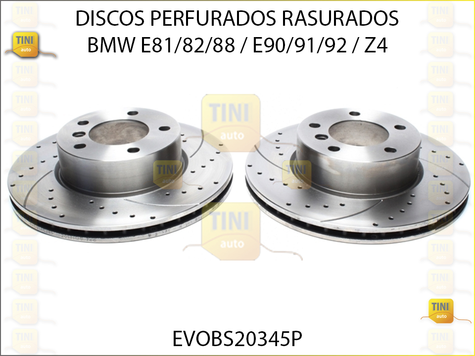 DISCOS PERFURADOS RASURADOS BMW F20E90/91/92 300MM