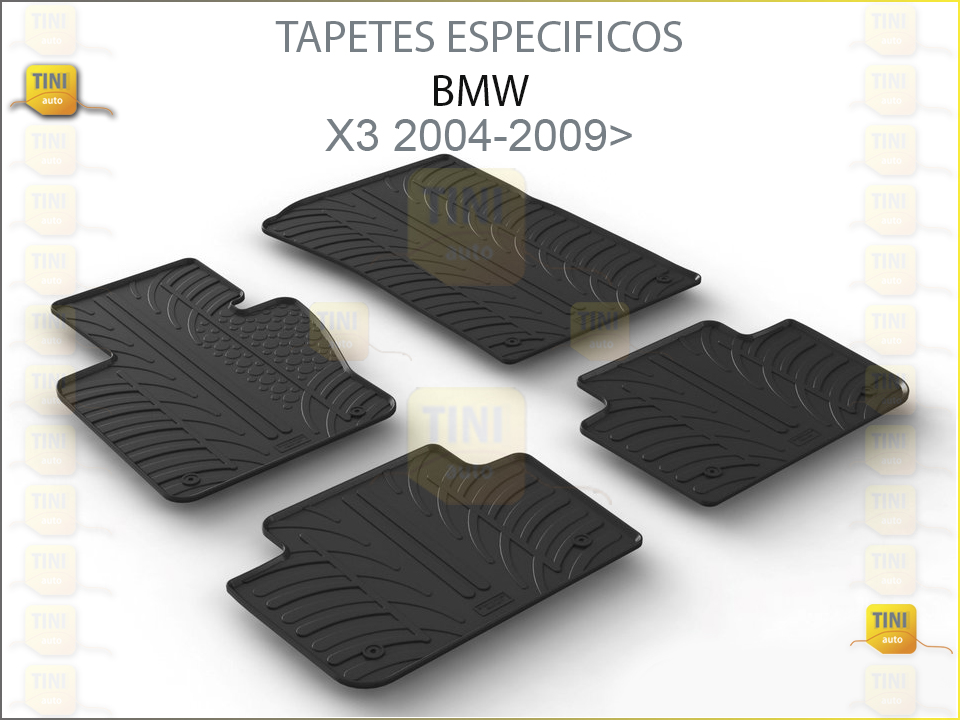 TAPETES PERSO. BORRACHA BMW X3 2004»2009