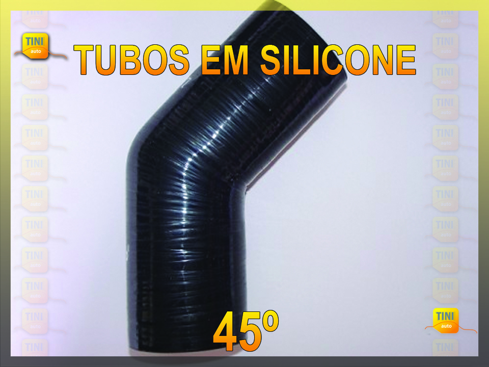 TUBO SILICONE 45º DIAMETRO 60MM