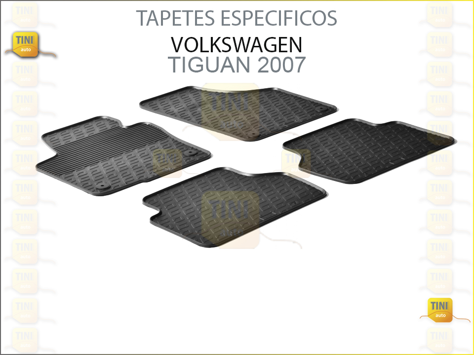 TAPETES PERSO. BORRACHA VW TIGUAN 2007»2016