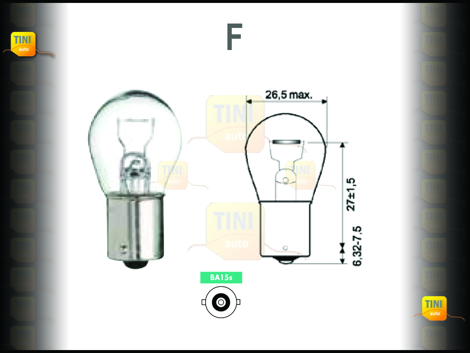 LAMPADA 1 POLO BA15S 24V15W (AVULSO)