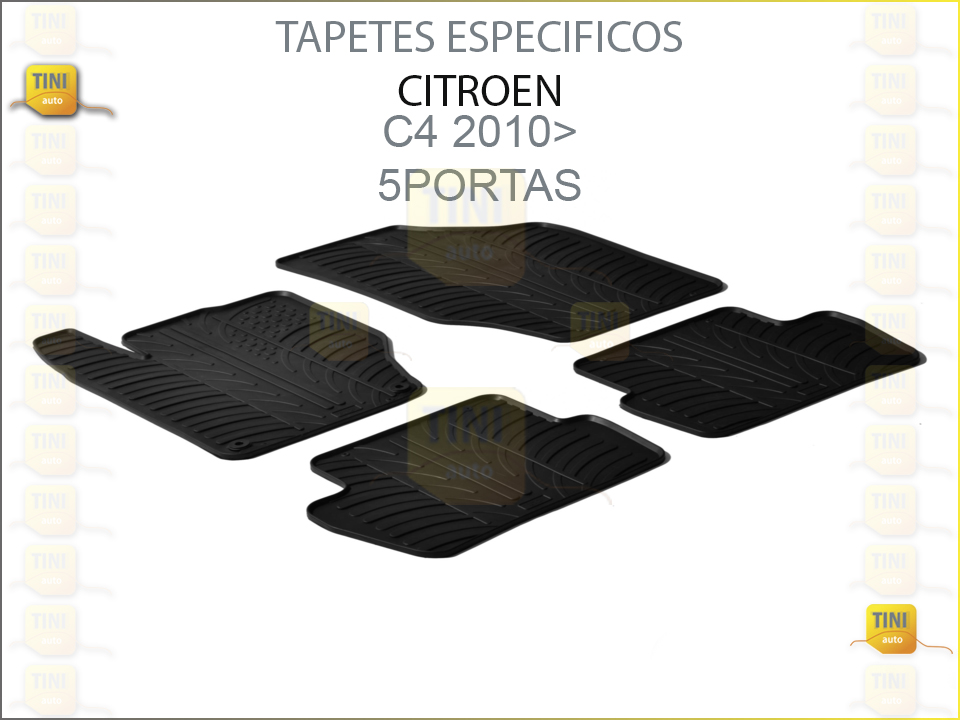 TAPETES PERSO. BORRACHA CITROEN C4/DS4 2010»