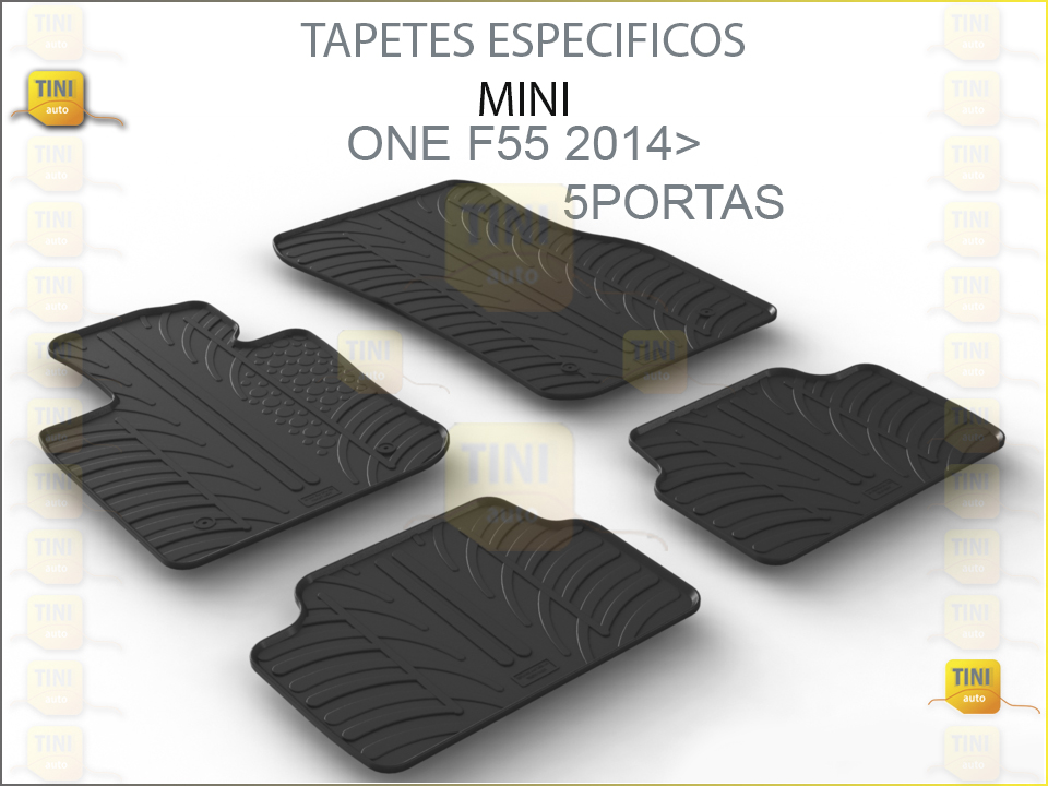 TAPETES PERSO. BORRACHA MINI ONE F55 5P  2014»