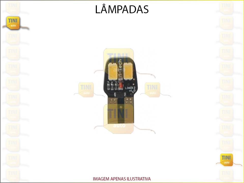 LAMPADAS 12/5 S/CASQUILHO 4SMD COOL WHITE OSRAM 