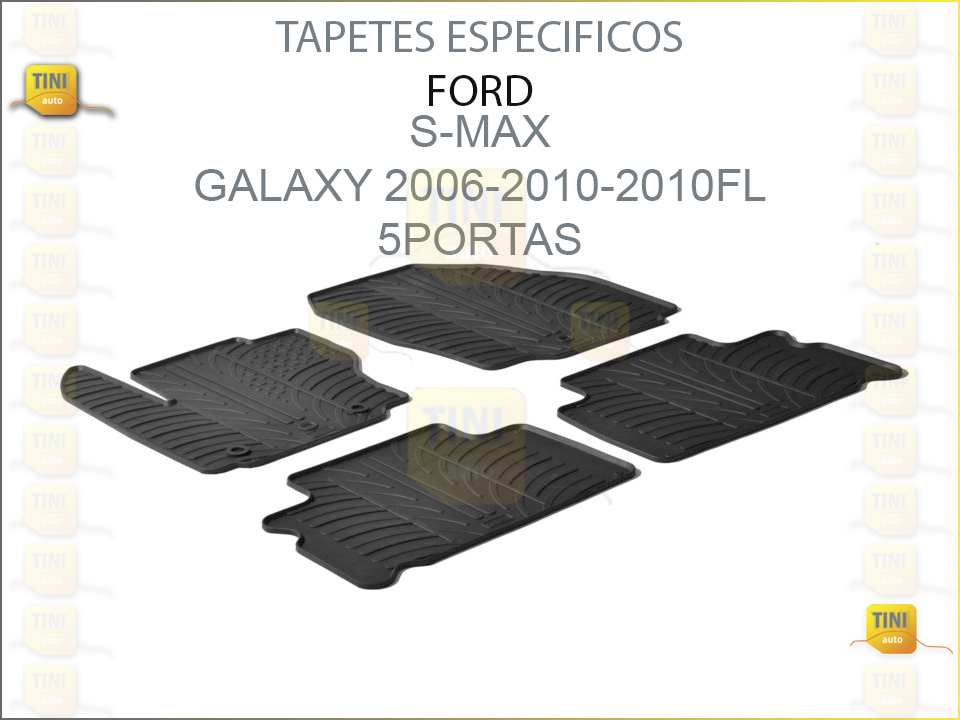 TAPETES PERSO. BORRACHA FORD S-MAX / GALAXY 06/11