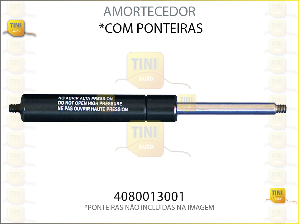 AMORTECEDOR COM PONTEIRAS 80CM / 1300N