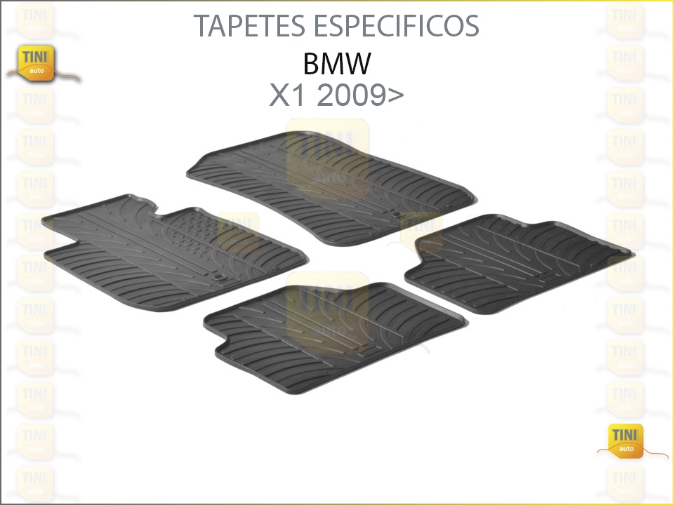 TAPETES PERSO. BORRACHA BMW X1  2009 » 2015