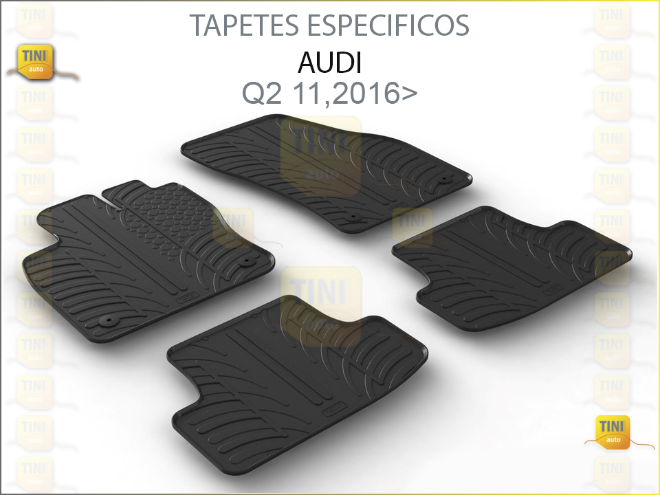 TAPETES PERSO. BORRACHA AUDI Q2 11.2016->