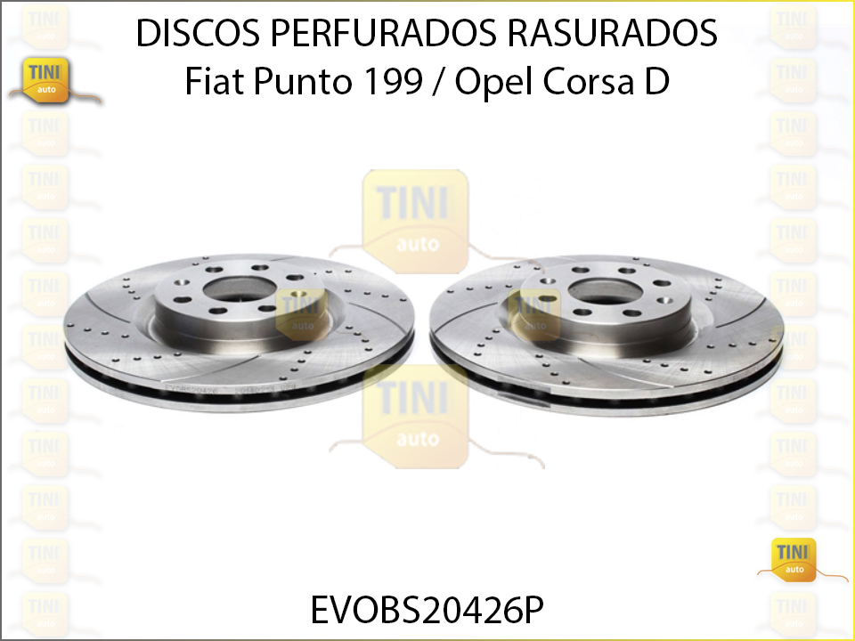 DISCOS PERFURADOS RASURADOS FIAT PUNTO 