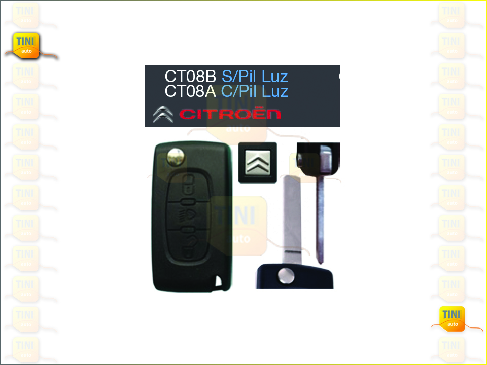 CAPA CHAVE CITROEN C/PILHA VA2 RETRA 3BOTÕES C/L