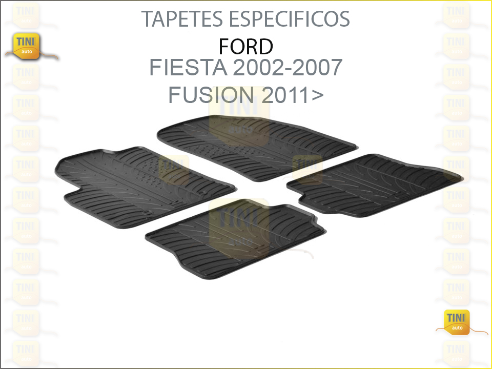 TAPETES PERSO. BORRACHA FORD FIESTA 2002-2007