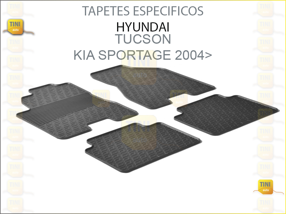 TAPETES PERSO. BORRACHA KIA SPORTAGE 2004-2010