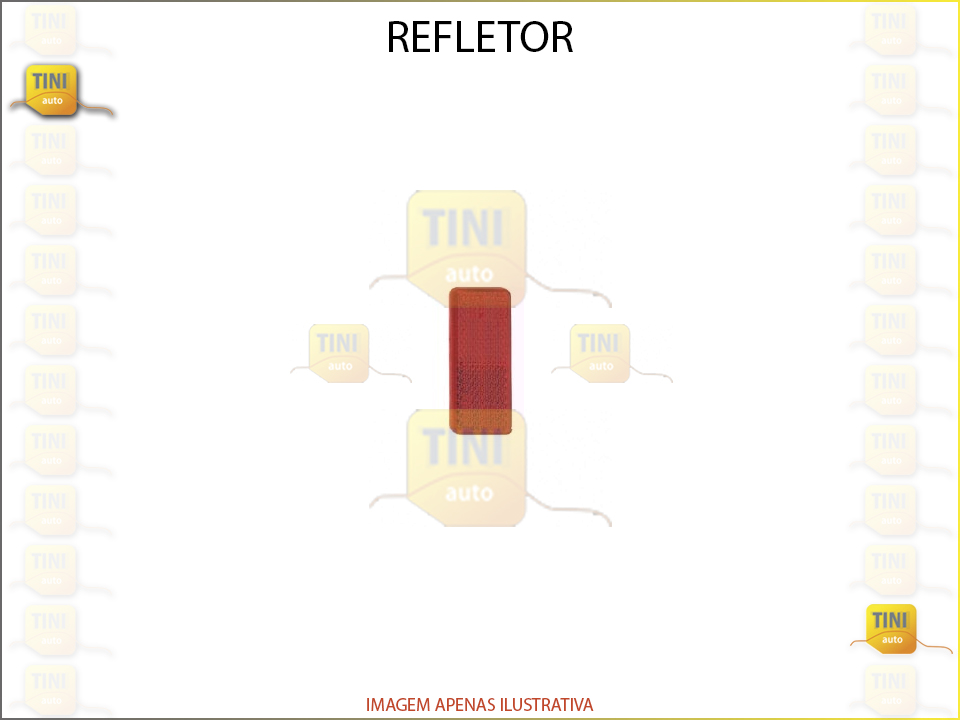 REFLECTOR AUTOCOLANTE VERMELHO 70X28MM