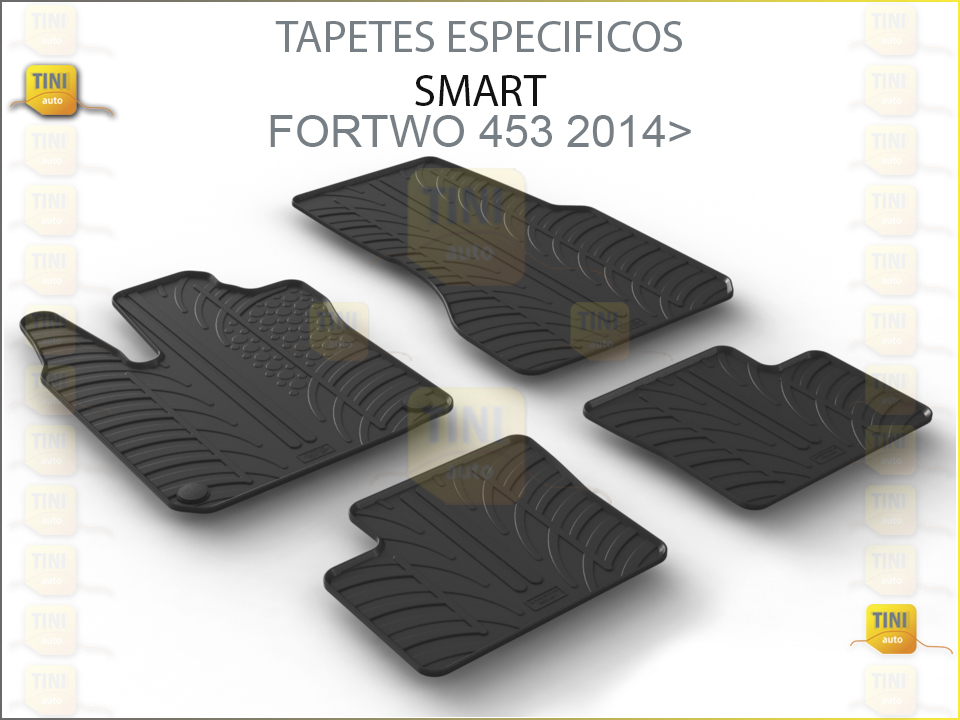 TAPETES PERSO. BORRACHA SMART FOTWO 453 2014>