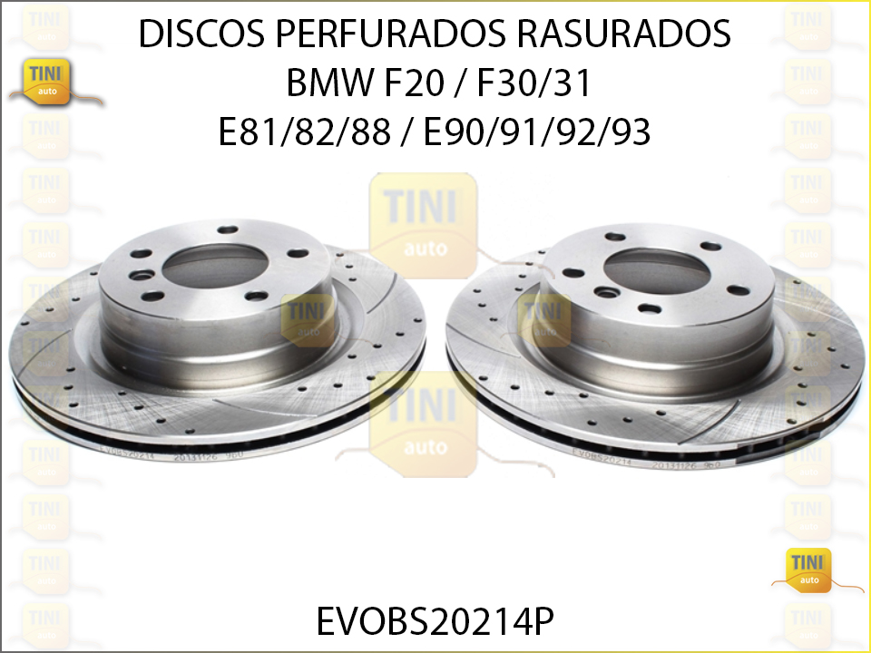 DISCOS PERFURADOS RASURADOS BMW E81/88/90/91/92/93