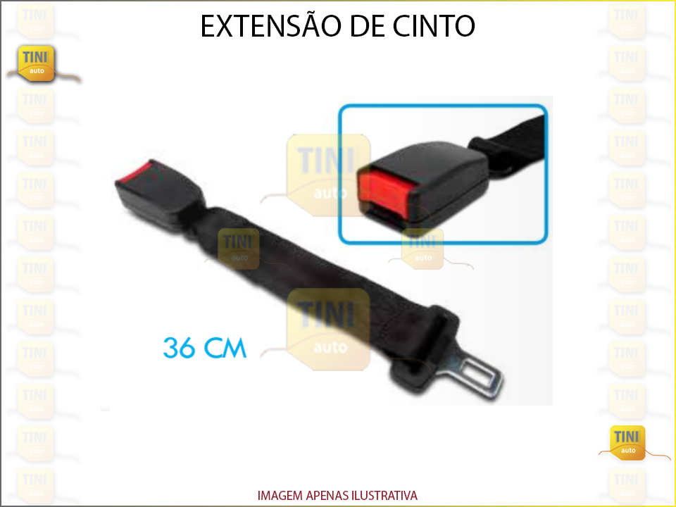 EXTENSAO CINTO C/36MM  PRETO