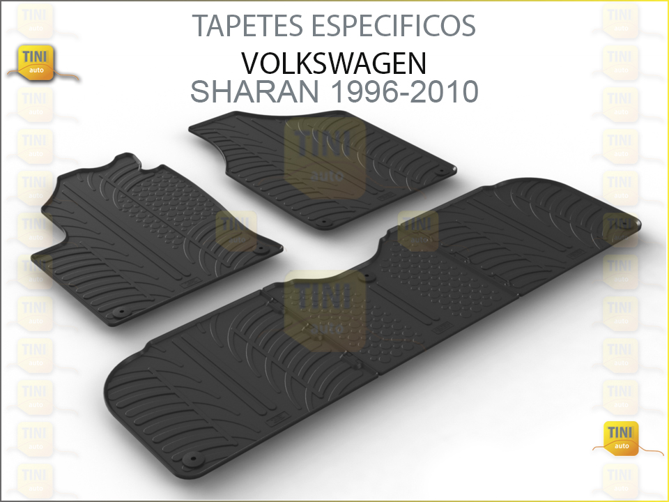 TAPETES PERSO. BORRACHA VW  SHARAN 1996-2004