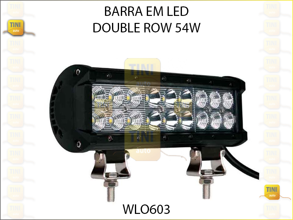 BARRA EM LED  DOUBLE ROW 54W 22,93 CM 